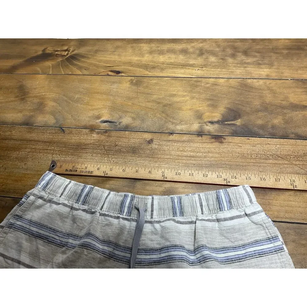 Patagonia Women’s Island Hemp Baggies Shorts Size Medium Striped